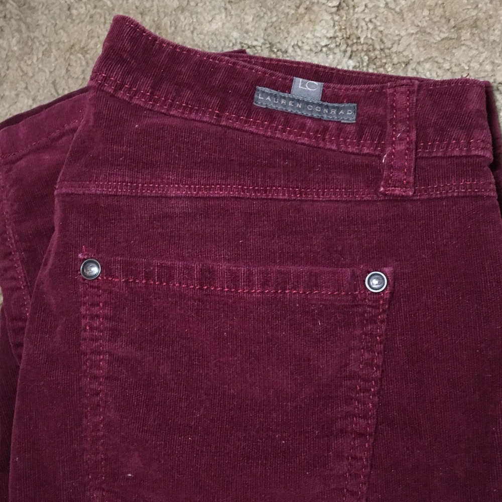 Lauren Conrad Burgundy Corduroys